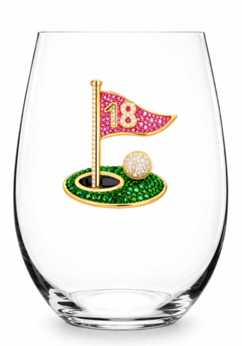 Jeweled Stemless Glass