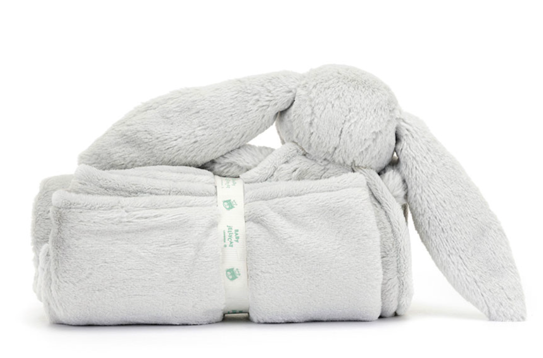 Bashful Silver Bunny Blankie
