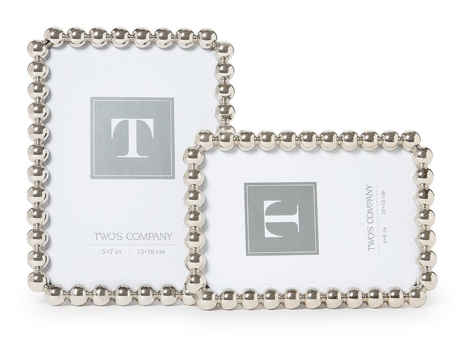 Silver Metallic Ball Photo Frame