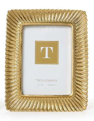 Scalloped Plume Gold Frame
