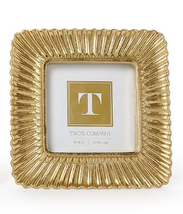 Scalloped Plume Gold Frame
