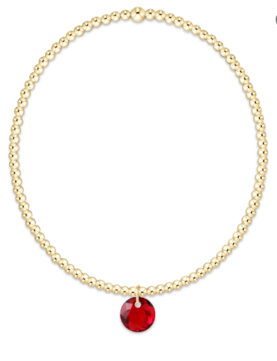 Classic Gold 2mm Reflection Sm Charm Bracelet