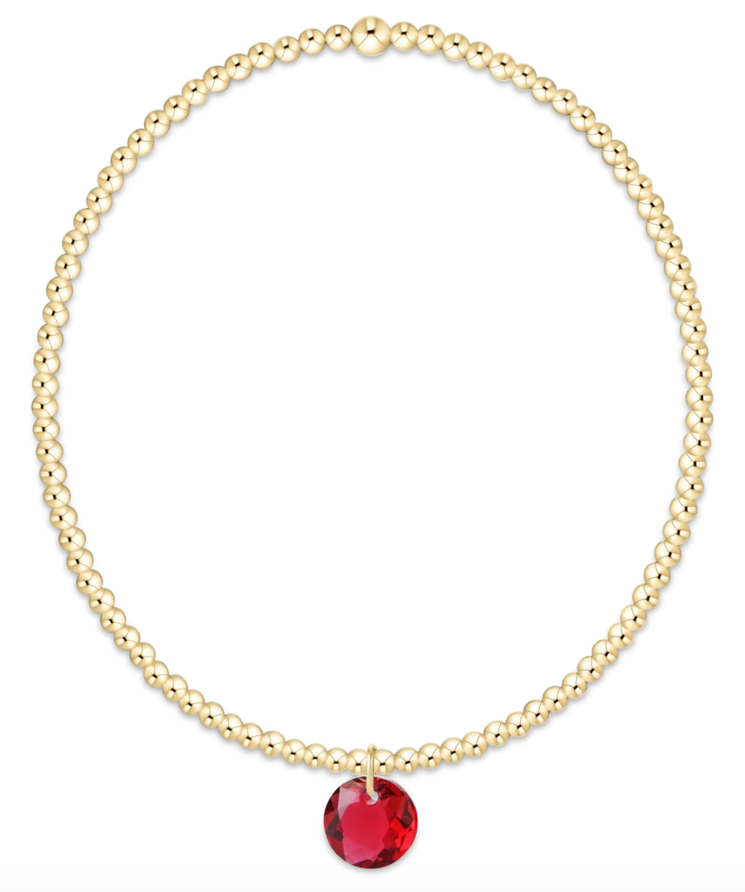 Classic Gold 2mm Reflection Sm Charm Bracelet