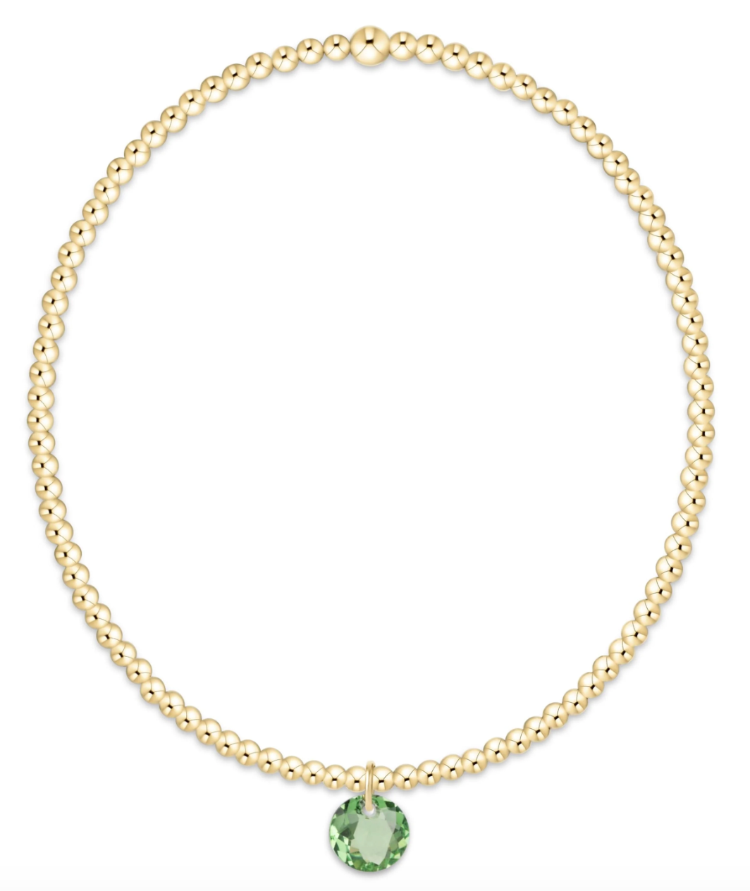 Classic Gold 2mm Reflection Sm Charm Bracelet