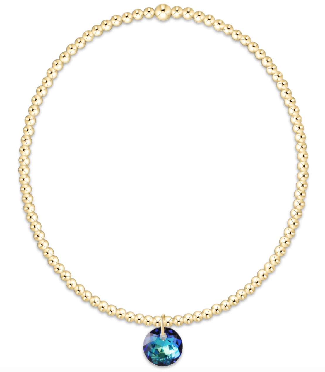 Classic Gold 2mm Reflection Sm Charm Bracelet