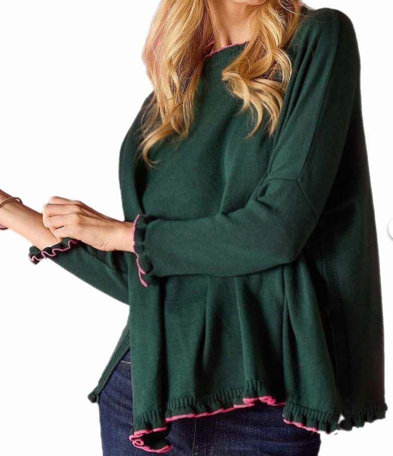 Catalina Cotton Ruffle Sweater
