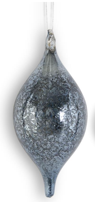 Dark Blue Mercury Glass Ornaments