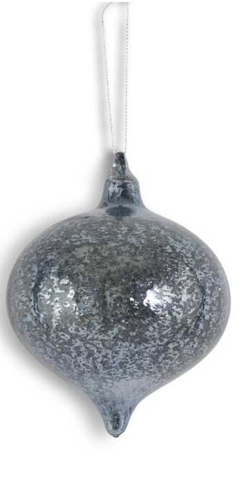 Dark Blue Mercury Glass Ornaments