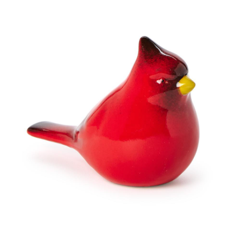 Cardinal Sculpture, hand painted