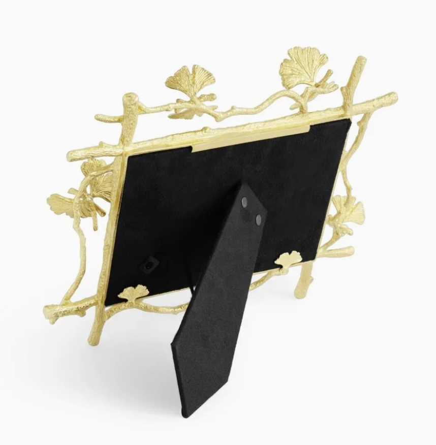 5x7 Butterfly Ginkgo Gold Frame