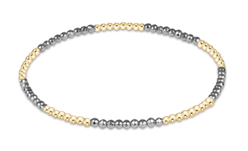 Blissful 2mm Hematite Bracelet