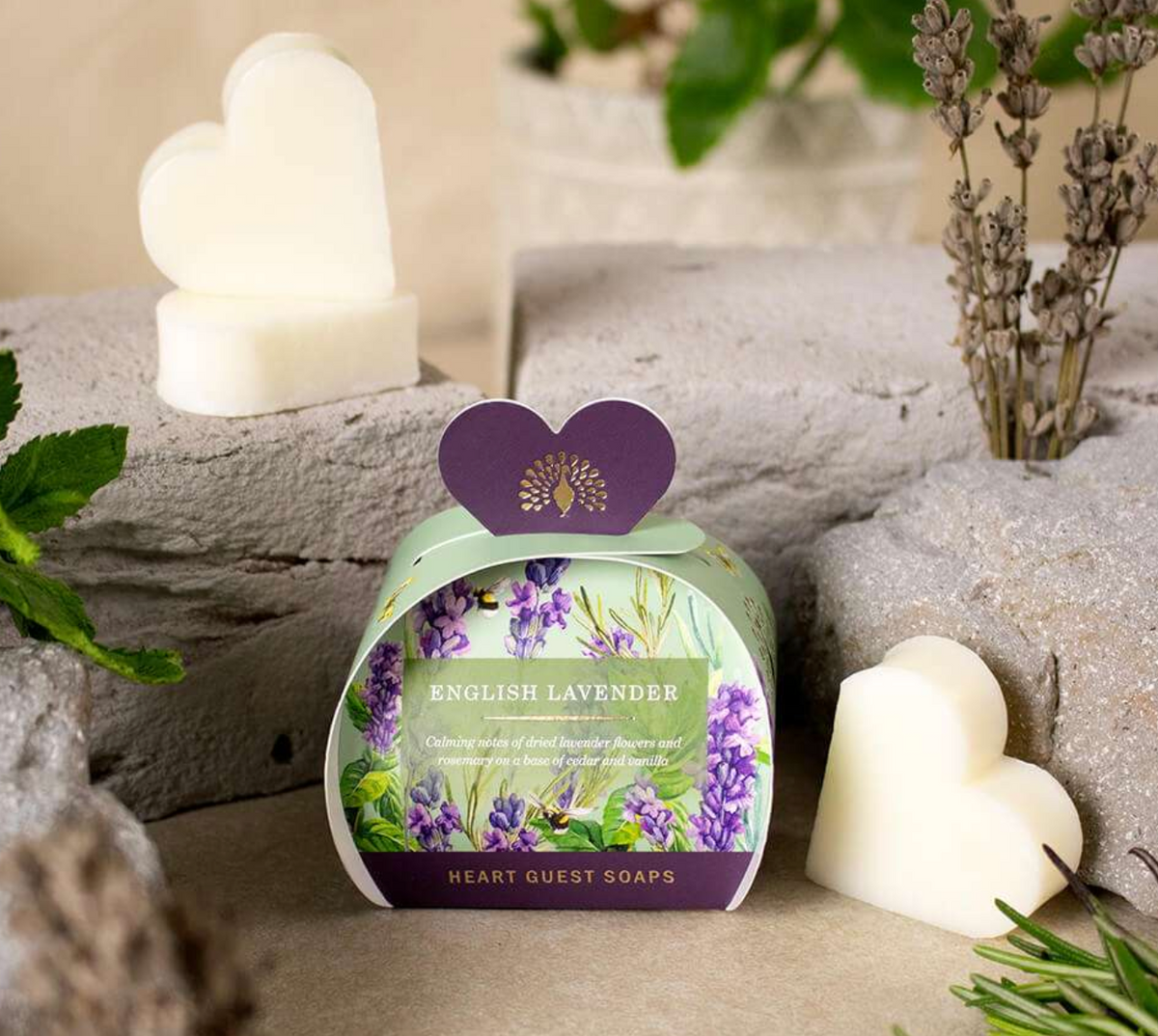 3x20g Heart Guest Soaps