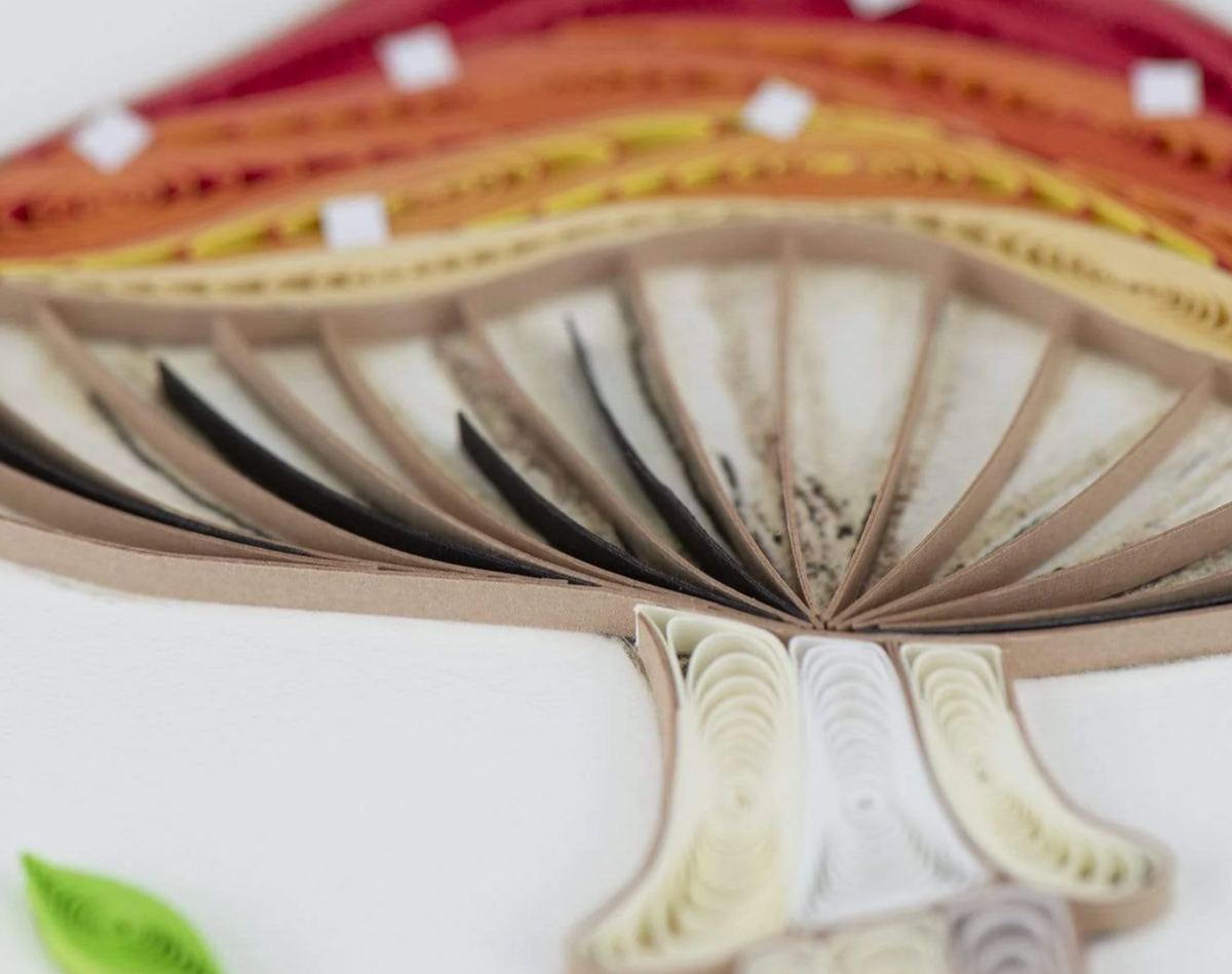 Quilling Card Wild Mushroom
