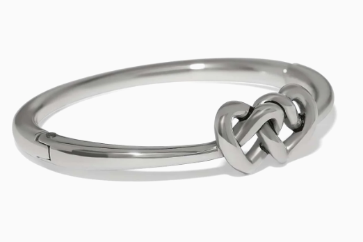 Interlok Linked hearts Silver Hinge Bracelet