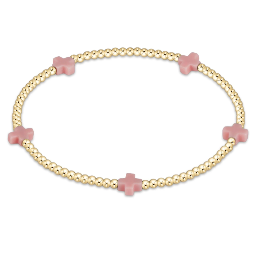 bscg2g Signature Cross Small 2mm Gold Colored
