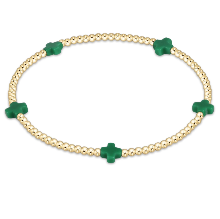 bscg2g Signature Cross Small 2mm Gold Colored