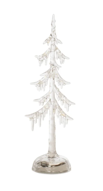 Frosted Icicle Tree with Lights