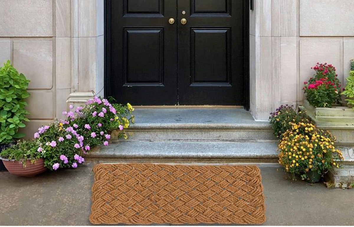 Natural Woven Rope Doormat, 22 x 36 Inch