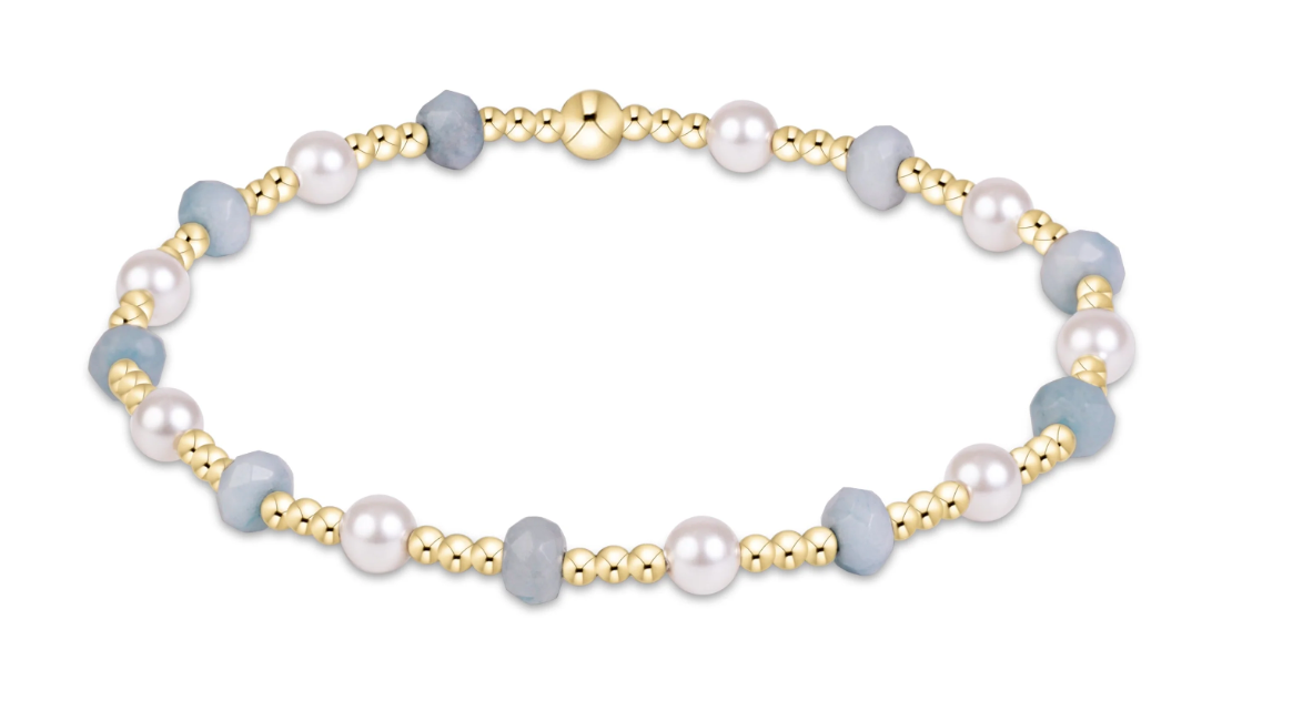Sincerity Gemstone & Pearl 4mm Bracelet