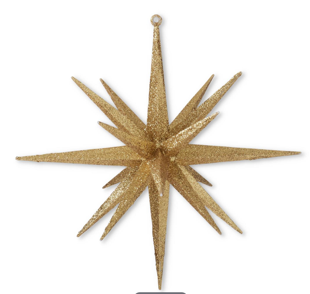 8in Glitter Star Ornament