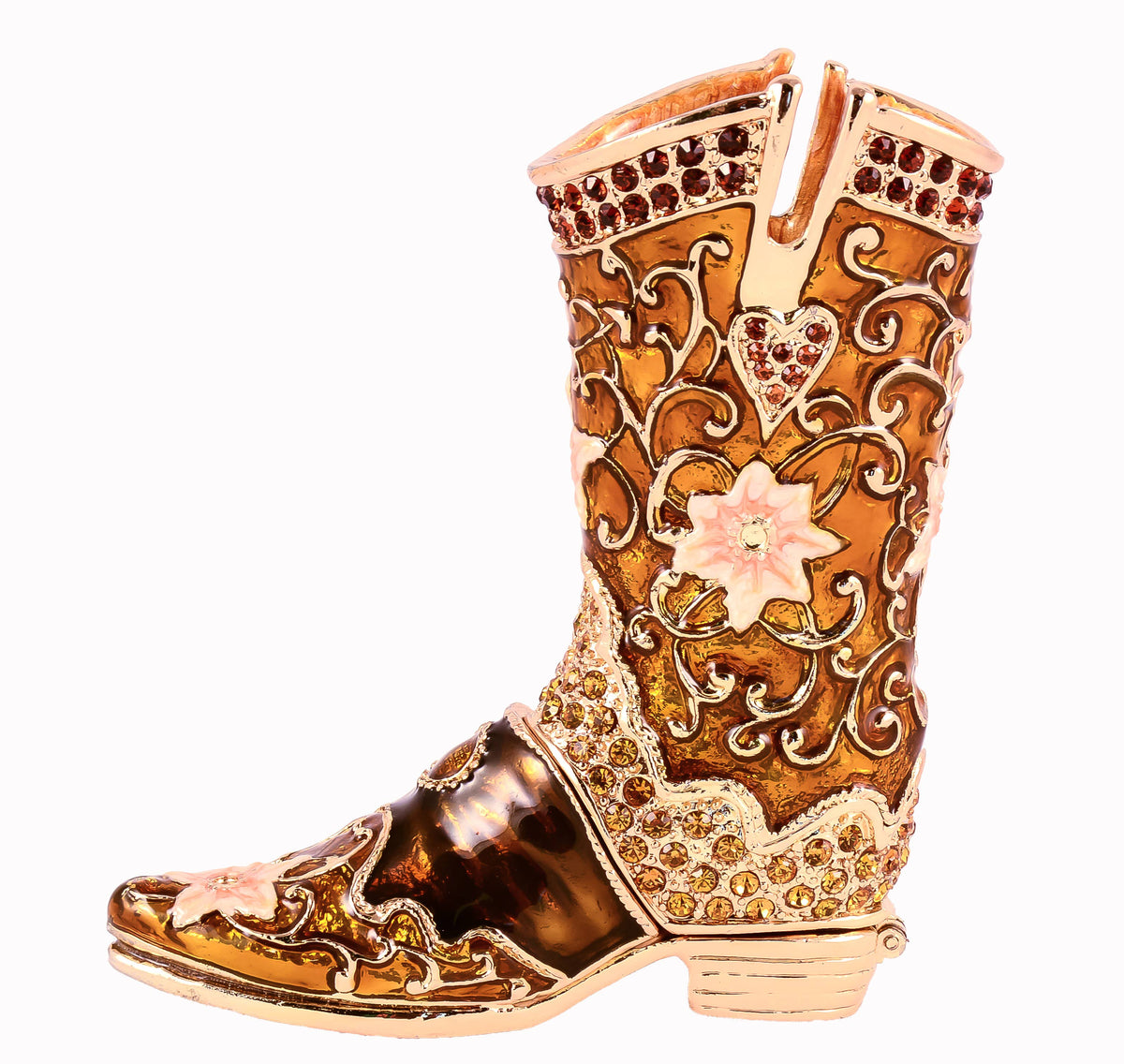 Jeweled Boot Trinket Box
