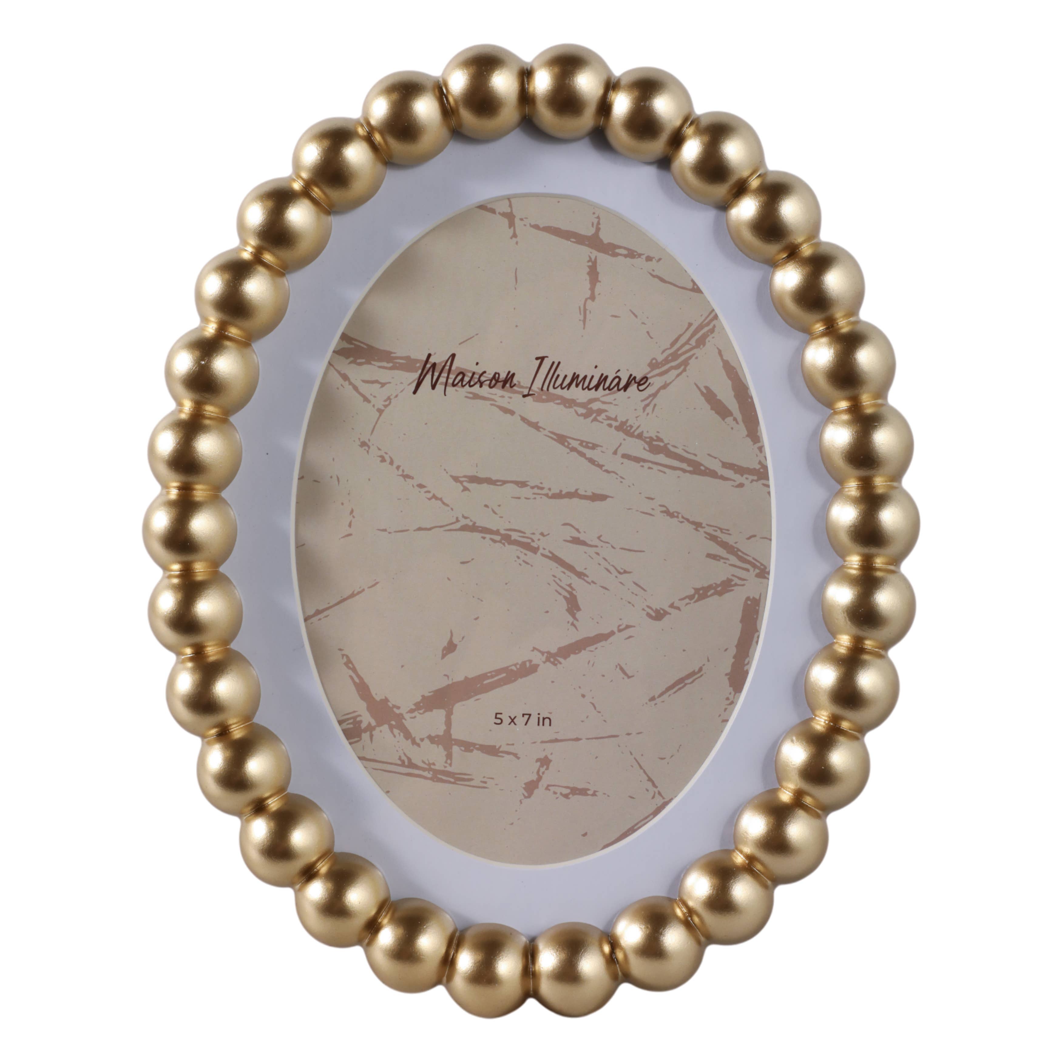 7x9in Oval Gold Picture Frame