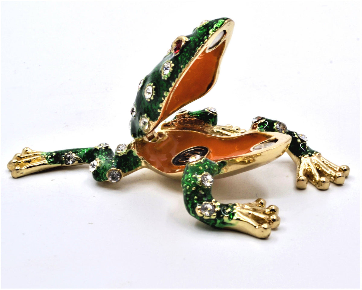 Leaping Frog Trinket Box
