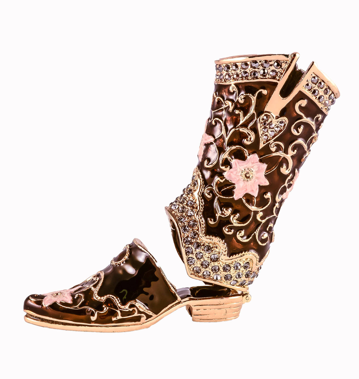 Jeweled Boot Trinket Box