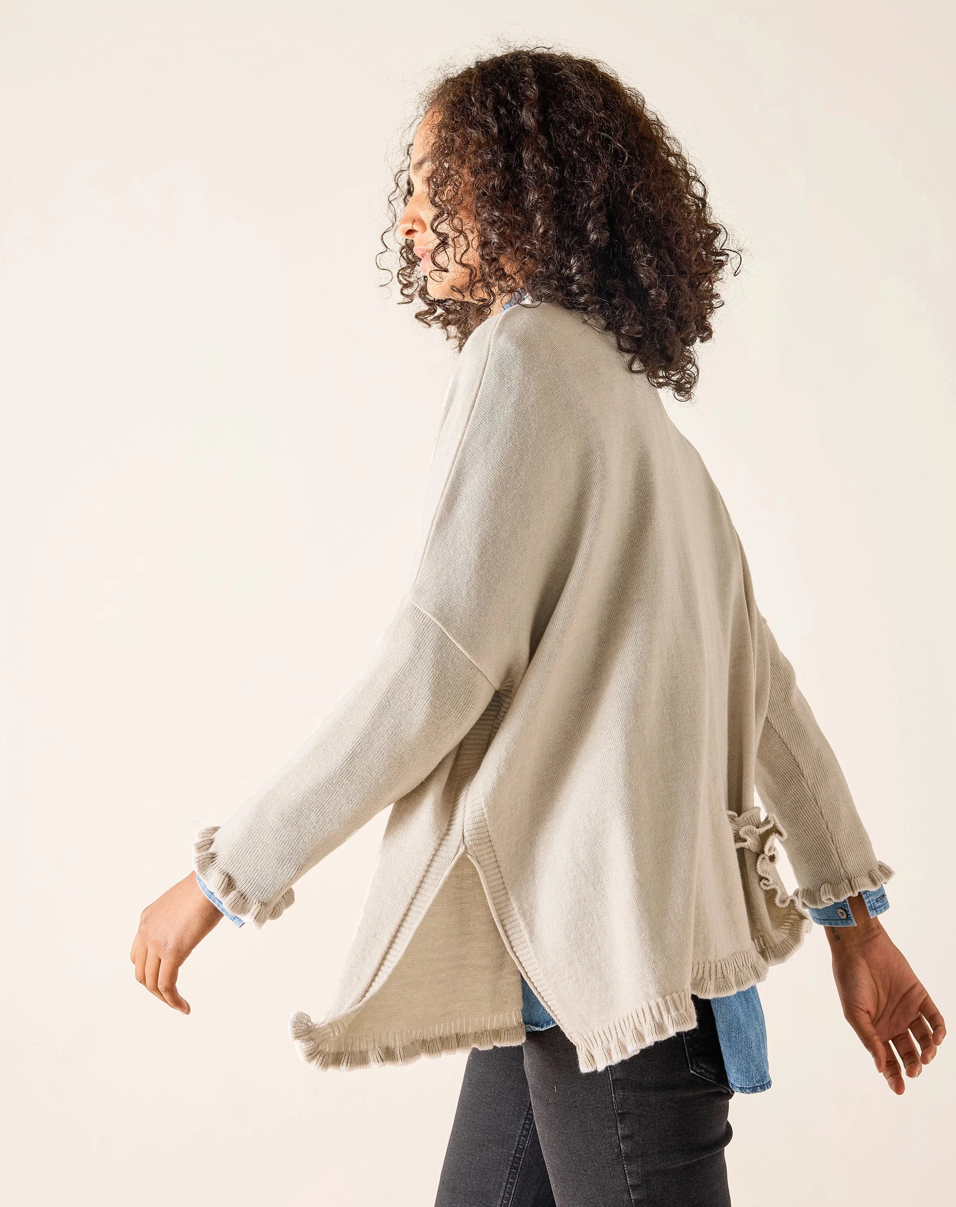 Catalina Cotton Ruffle Sweater