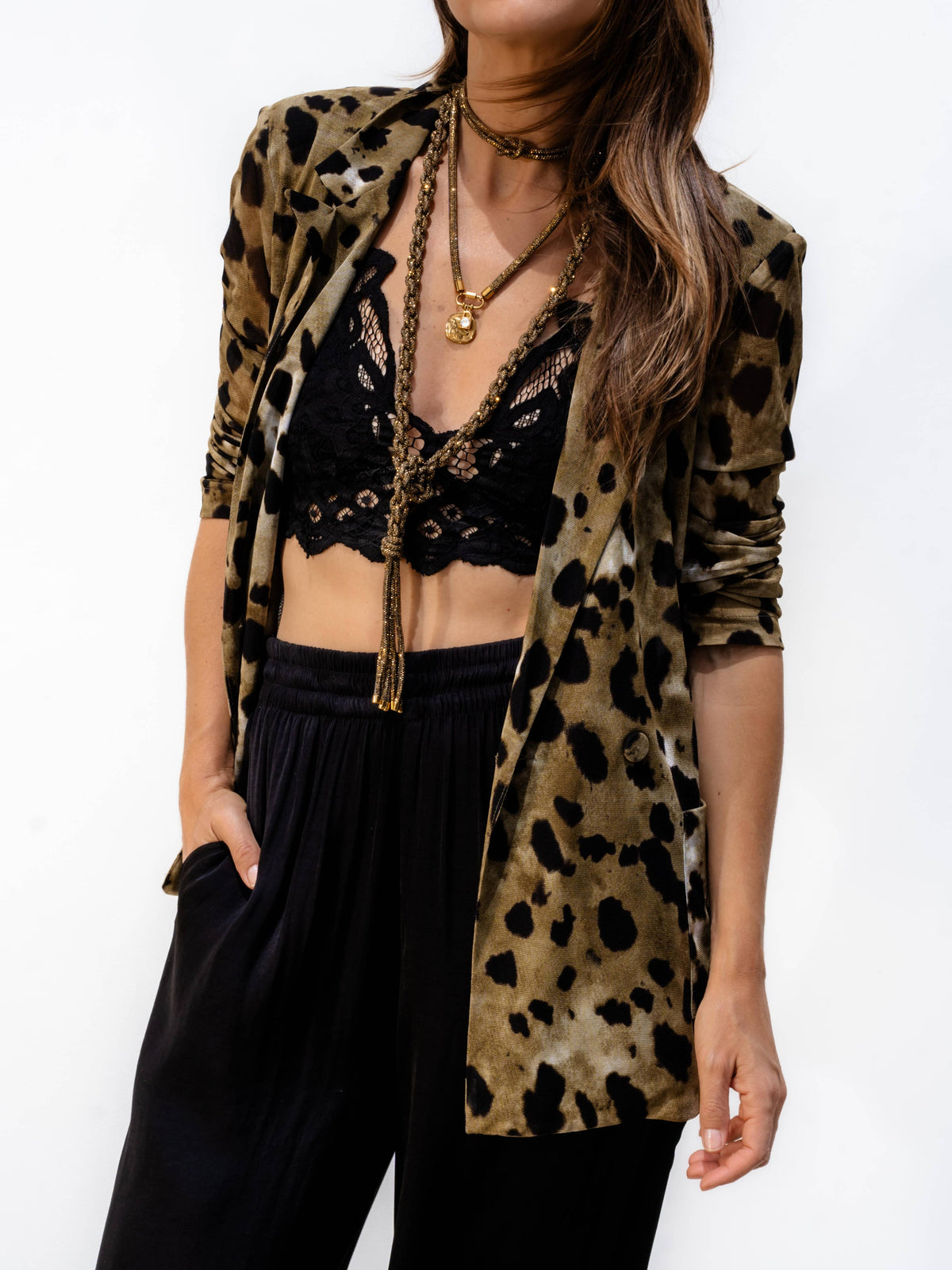 ZOE Tassel Necklace - Antique Gold