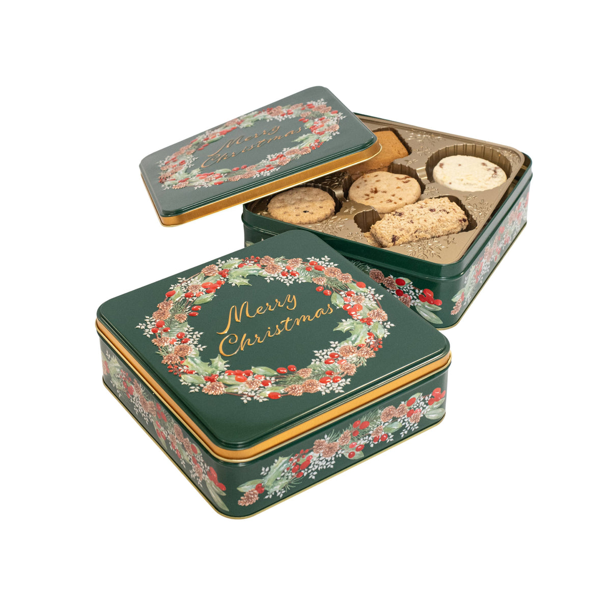 Christmas Wreath tin