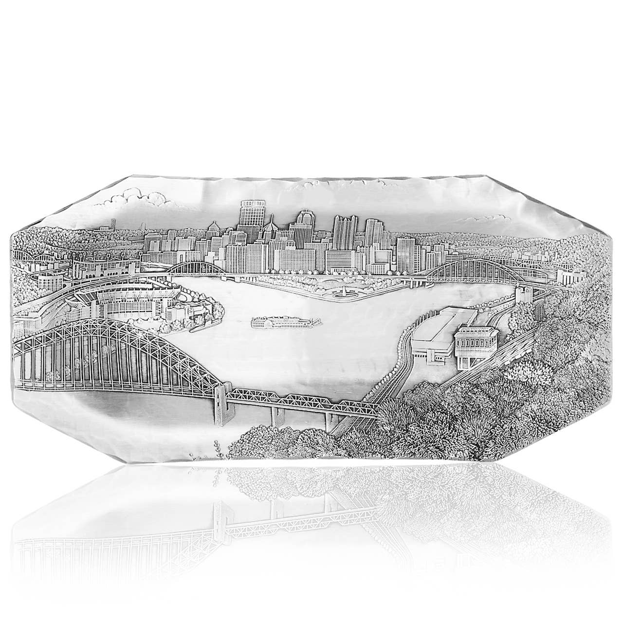Pittsburgh Skyline Bread Tray