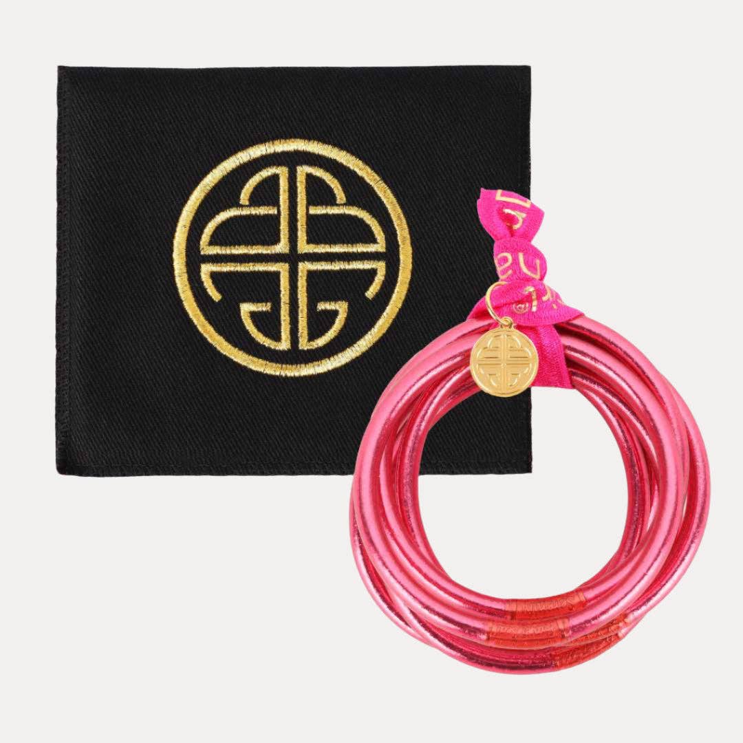Pink All Weather Bangles® (Set of 6) - Serenity Prayer
