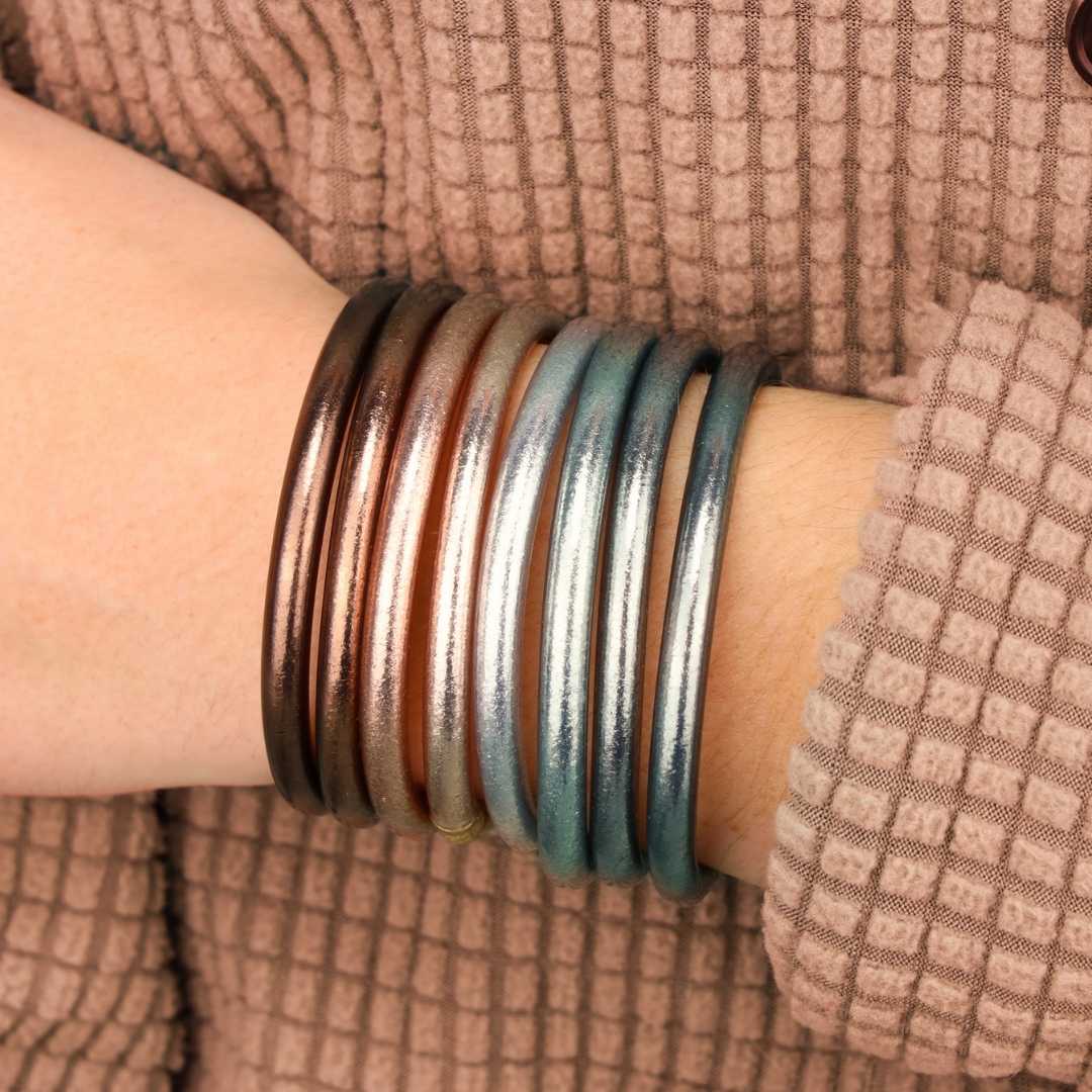 Moon All Weather Bangles® (Set of 4) - Serenity Prayer