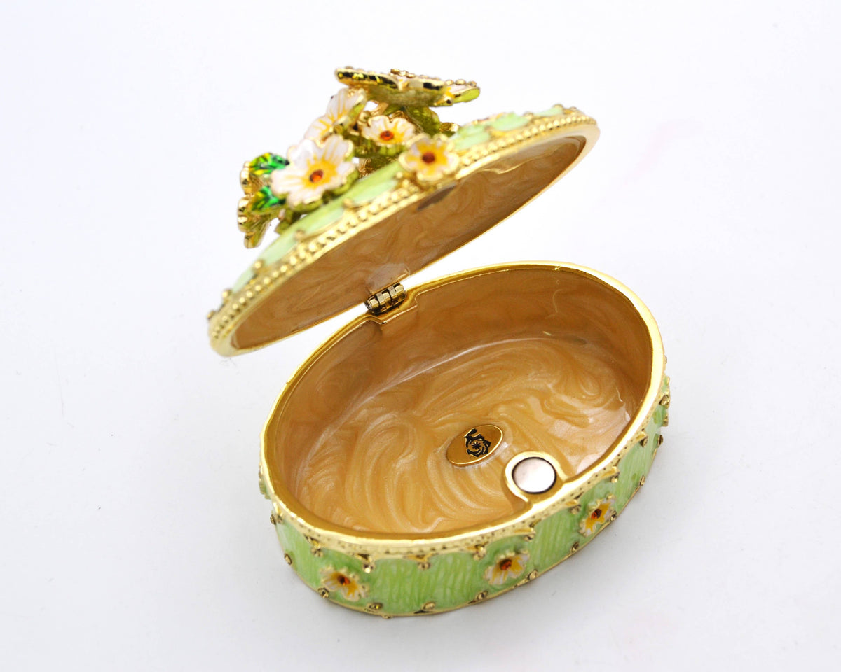 Floral & Butterfly Trinket Box