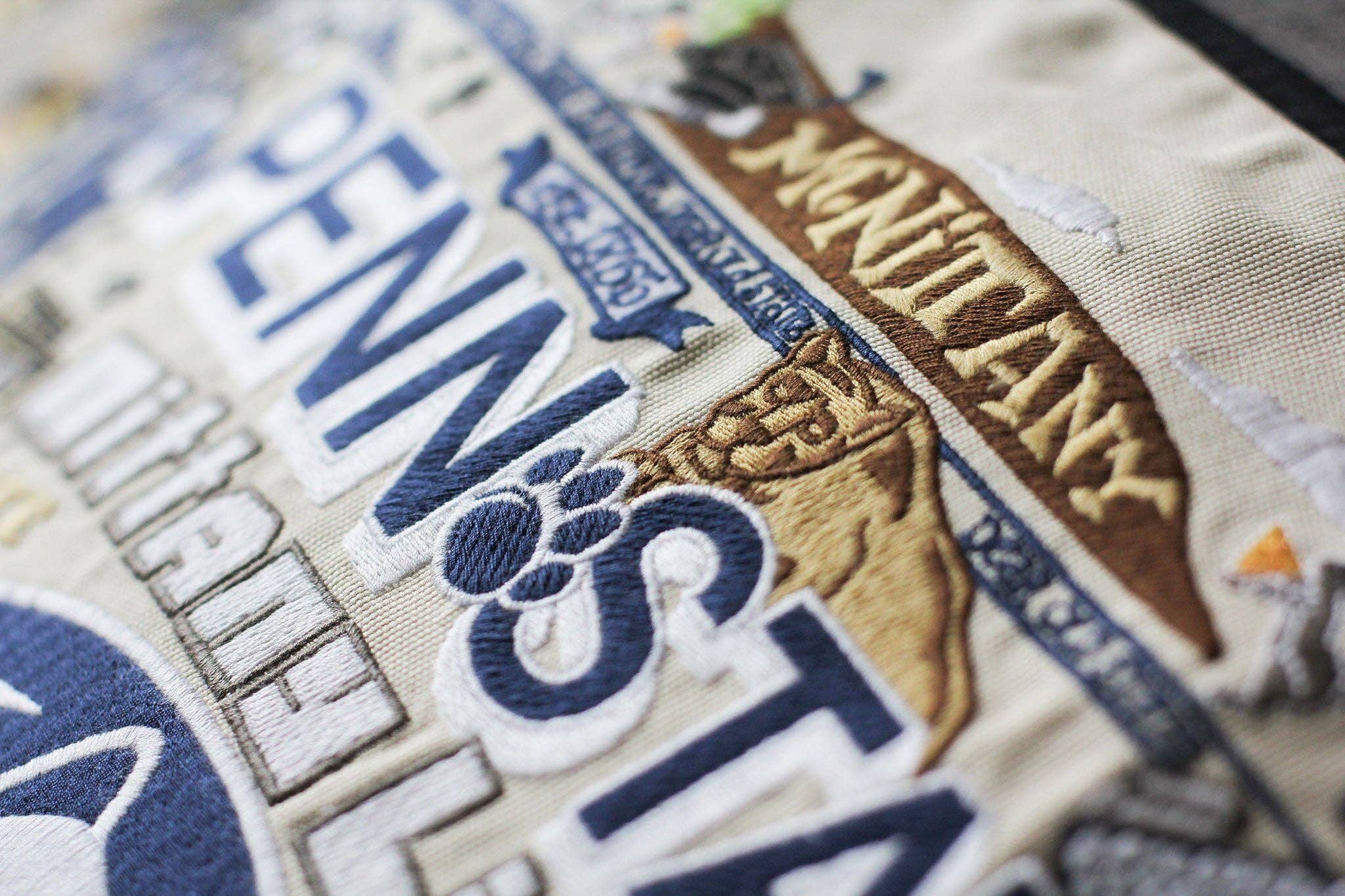 Penn State University Collegiate Embroidered Pillow